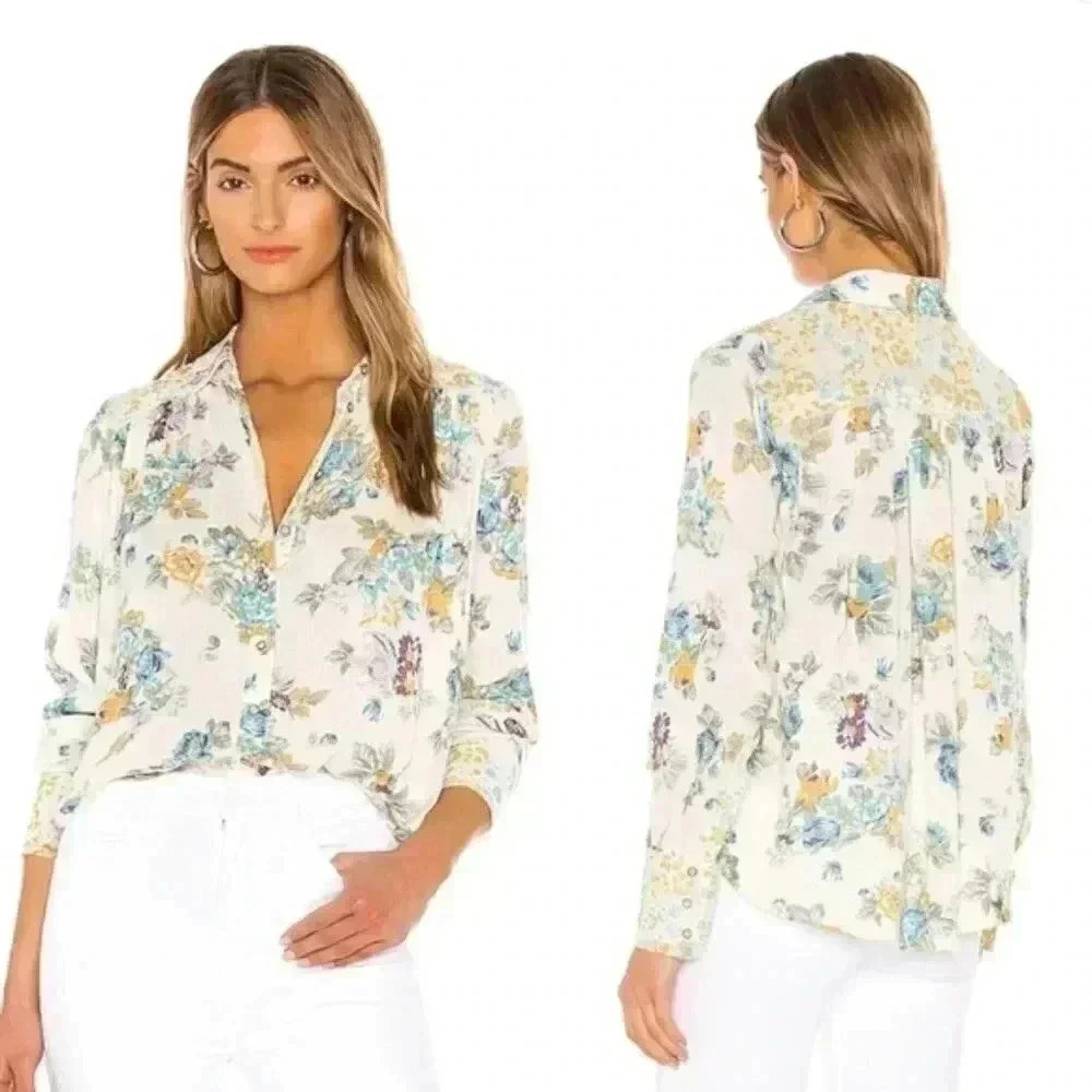 Free People Hold On To Me Printed Long Sleeve